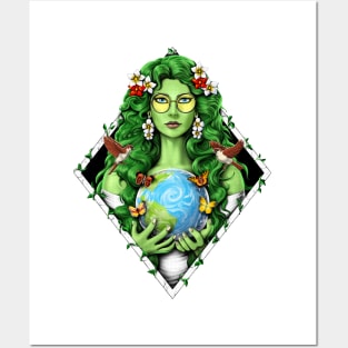 Gaia Mother Earth Goddess Posters and Art